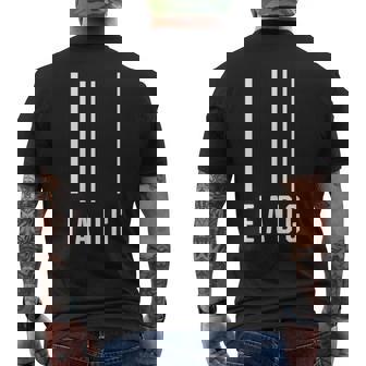 Eadg 4弦ベースギター ベーシストまたはベースプレーヤー用 メンズTシャツ バックプリント - Kawaiitshirt