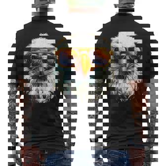 Eagle Sunglasses Graphic Men's T-shirt Back Print - Monsterry