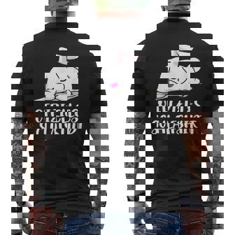 Easter Officialleep Rabbit Rabbit Pyjamas T-Shirt mit Rückendruck - Seseable