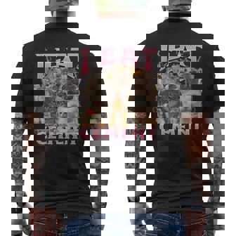 I Eat Cement Cat Meme Internet Memes Memes Gen-Z Men's T-shirt Back Print - Seseable