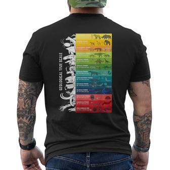 Échelle De Temps Géologique Avec Dinosaure Journée Géologique T-shirt imprimé au dos - Cadeauxyz