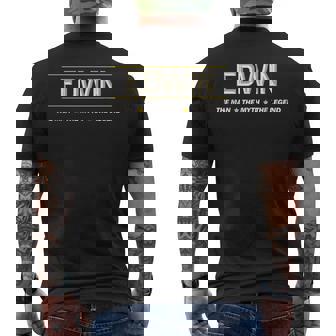 Edwin The Man The Myth The Legend メンズTシャツ バックプリント - Kawaiitshirt