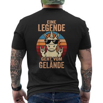 Eine Legende Gehtom Gelände Abschied Kollege Rente T-Shirt mit Rückendruck - Geschenkecke