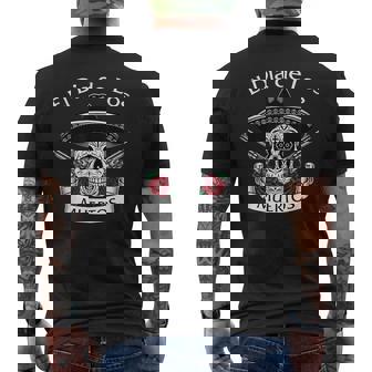 El Dia De Los Muertos Mexicankull El Jefe T-shirt imprimé au dos - Cadeauxyz