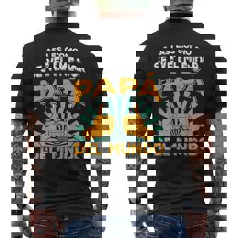 El Mejor Papa Del Mundo Dad Dia Del Padre Hombre Regalo Camiseta Hombre Estampado Espalda - Regaloses