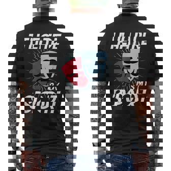El Teatro Es Mi Deporte I Divertido Actor Actriz I Teatro Camiseta Hombre Estampado Espalda - Regaloses