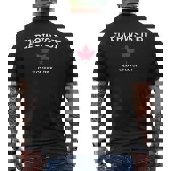 Elbows Up Canada グローブ Off Canadian Pride Northtrong メンズTシャツ バックプリント - Kawaiitshirt