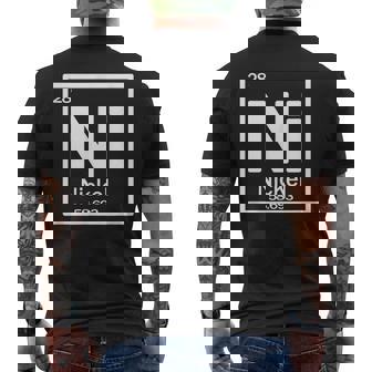 Élément Chimique En Nickel Ni T-shirt imprimé au dos - Cadeauxyz