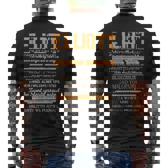 Elliott Completely Unexplainable Notices Everything But Won’T Say It Name Men's T-shirt Back Print | Seseable UK