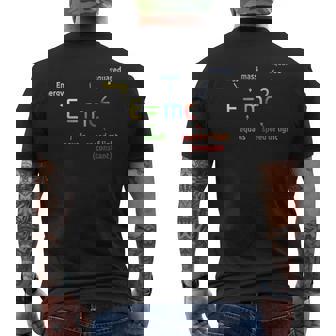 EMc2 方程式 メンズTシャツ バックプリント - Kawaiitshirt