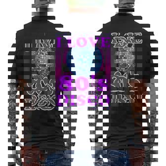 Me Encanta La Música Disco Retro Disco De Los 80 Camiseta Hombre Estampado Espalda - Regaloses