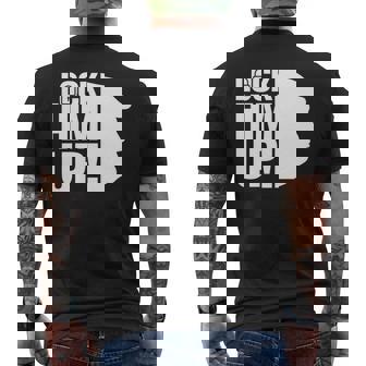 Enciérralo Demócrata Anti-Trump Manga Larga Camiseta Hombre Estampado Espalda - Regaloses