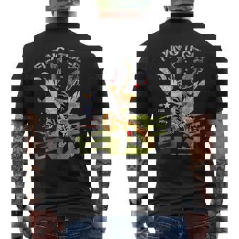 Enjoy Cool Tiger ノベルティグラフィックtシャツ&クールなデザイン メンズTシャツ バックプリント - Kawaiitshirt