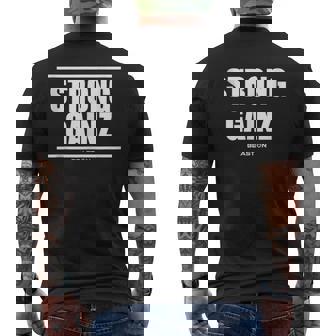 Entrenamiento De Culturismotrong Gainz En El Gimnasio In Mangas Camiseta Hombre Estampado Espalda - Regaloses