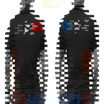 Equality Is Greater Than Division Antiracism Math Symbol Men's T-shirt Back Print - Thegiftio UK