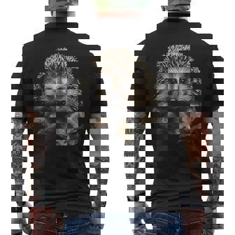 Erizo Animal Arte Gráfico Erizo Camiseta Hombre Estampado Espalda - Regaloses