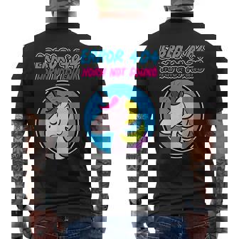Error 404 Cuerno No Encontrado Con Unicorn Programador Camiseta Hombre Estampado Espalda - Regaloses