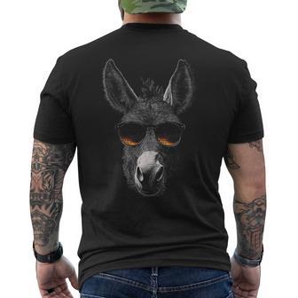 Esel Tiermotivonnenbrille Kunst Esel T-Shirt mit Rückendruck - Geschenkecke