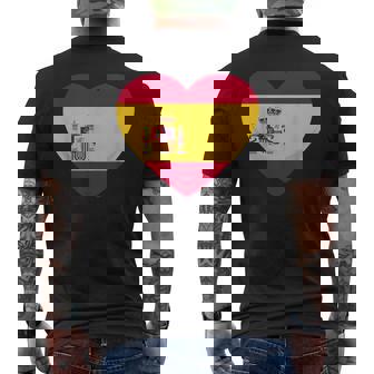 Espagne Drapeau Espagnol Coeur España Cadeau T-shirt imprimé au dos - Cadeauxyz