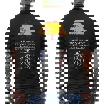 Español Cultivado Con Raíces Francesas Francia Camiseta Hombre Estampado Espalda - Regaloses