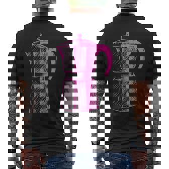 Essenza Italiana Moka コーヒーメーカー メンズTシャツ バックプリント - Kawaiitshirt