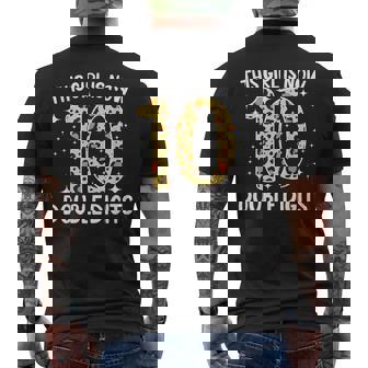 Esta Niña Ahora Cumple 10 Años De Leopard De Doble Dígito Camiseta Hombre Estampado Espalda - Regaloses