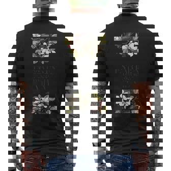 Estar En Danza Laida ボタニカルアート メンズTシャツ バックプリント - Kawaiitshirt