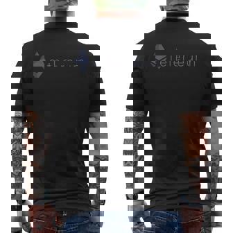Eth トークン クリプト コイン マイナー クリプトカレンシー ブロックチェーン メンズTシャツ バックプリント - Kawaiitshirt