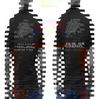 Explore Protect Preserve National Park Outdoor Lover Men's T-shirt Back Print - Thegiftio UK