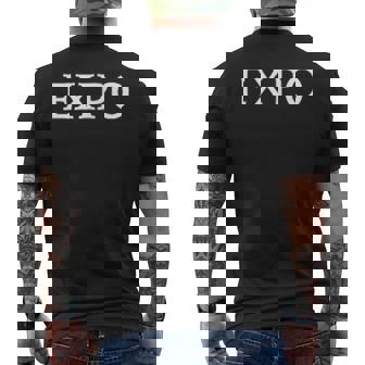 Expo 英単語アパレル メンズTシャツ バックプリント - Kawaiitshirt