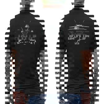 F-22 ラプター ジェット戦闘機 メンズTシャツ バックプリント - Kawaiitshirt