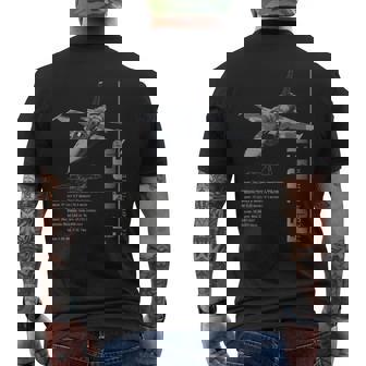 F-5 タイガージェット戦闘機仕様 メンズTシャツ バックプリント - Kawaiitshirt