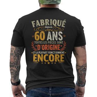 Fabriqué Depuis 60 Ans Anniversaire Humourintage 1965 T-shirt imprimé au dos - Cadeauxyz