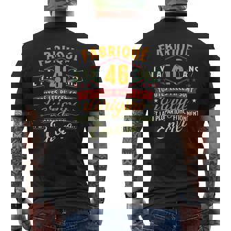 Fabriqué Il Y A 46 Ans 46 Ans Anniversaire Blague T-shirt imprimé au dos - Cadeauxyz