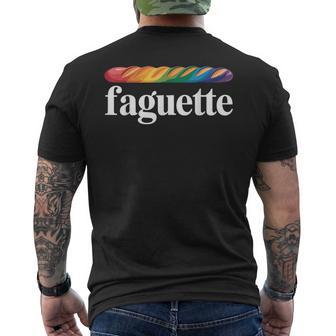 Faguette Lgbtq Gay Pride Graphic Men's T-shirt Back Print - Thegiftio UK