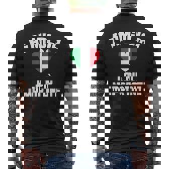 Famiglia La Più Importante Italie Culture Humoristique Italienne T-shirt imprimé au dos - Cadeauxyz