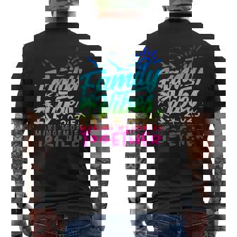 Family 2025 Vibes Family Reunion Vacation Making Memories Men's T-shirt Back Print - Thegiftio