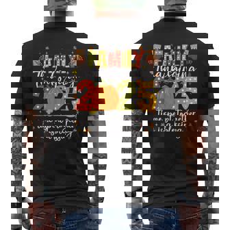 Family Thanksgiving 2025 Thanksgiving Crew Turkey Matching Men's T-shirt Back Print | Mazezy