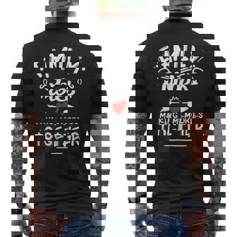 Family Vibes Making Memories 2025 Family Reunion Matching Men's T-shirt Back Print - Thegiftio UK