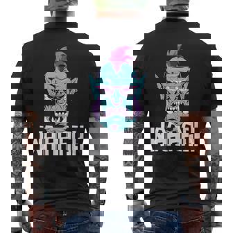 Fantasy Ork Mmorpg Rpg ゲーマーヘッド メンズTシャツ バックプリント - Kawaiitshirt