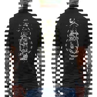 Fases De La Luna Camisa Estilo Tatuaje Reloj De Arena In Mangas Camiseta Hombre Estampado Espalda - Regaloses