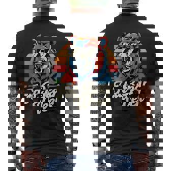 Fat Bear Week Retro Bear Sunglasses Nature Lovers Men's T-shirt Back Print - Thegiftio