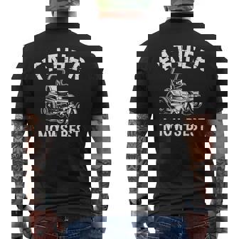 Father Mows Best Fathers Day Men's T-shirt Back Print | Mazezy