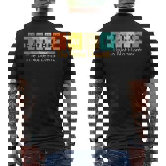 Father The Noble Element Periodic Table Fathers Day Men's T-shirt Back Print - Thegiftio