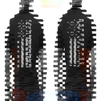 Father's Day Best Poppy Ever Us American Flag Grandpa Men's T-shirt Back Print - Thegiftio UK