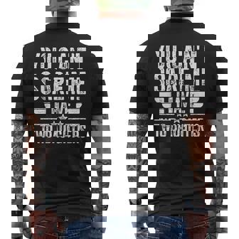 Father's Day You Can't Scare Me I Have Two Daughters Men's T-shirt Back Print - Monsterry