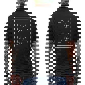 Father's Day For New Dad Him Papa Grandpa Dada Men's T-shirt Back Print | Mazezy