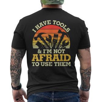 Father's Day I Have Tools For Handy Men Men's T-shirt Back Print - Thegiftio UK
