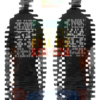 My Favorite People Call Me Dzia-Dzia Fathers Day Dzia Men's T-shirt Back Print - Monsterry