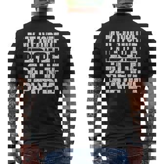 My Favorite People Call Me Pappa Family Love Fathers Day Men's T-shirt Back Print - Monsterry